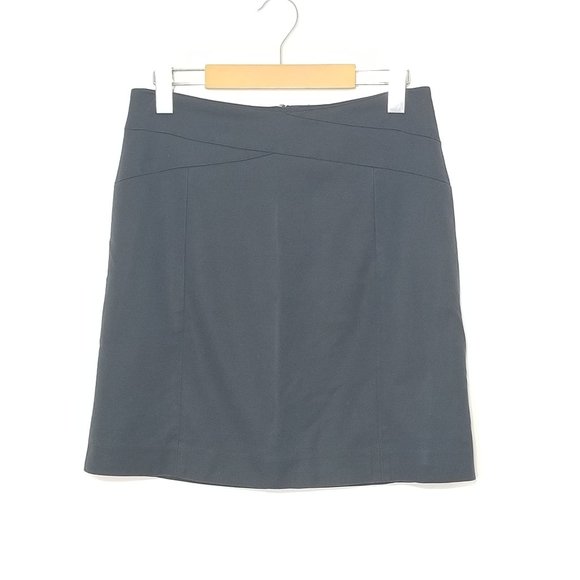 Banana Republic Dresses & Skirts - Banana Republic | Dark Blue A-Line Stretch Skirt 4